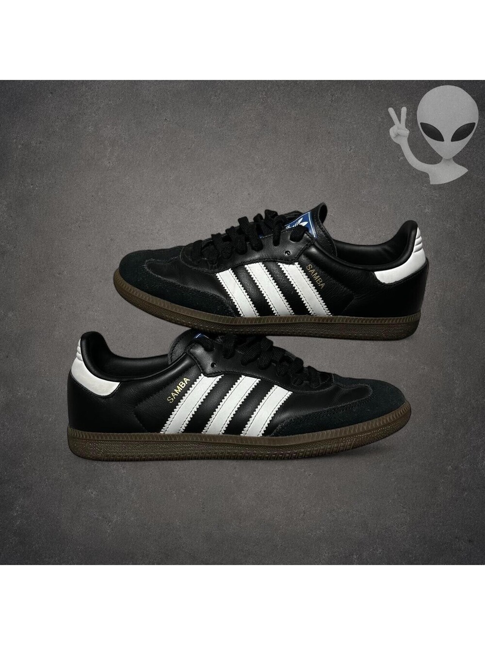 Adidas Samba OG Core Black Cloud White Gum B75807 Men's US 7.5 Unisex